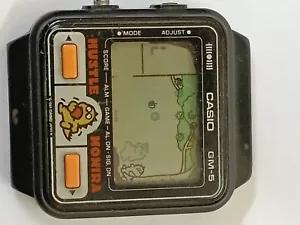 Casio Hustle Monira Video game watch Needs repair For parts or repair GM 5 Japan - Picture 1 of 2