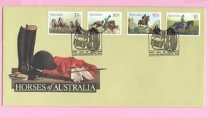 AUSTRALIA  FDC 1986 - HORSES OF AUSTRALIA  - Shs Melbourne, VIC - Picture 1 of 2