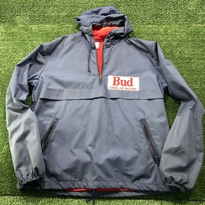  Anheuser Busch Bud King Of Beers 1/4 zip pullover hoodie  - Image 1 of 4