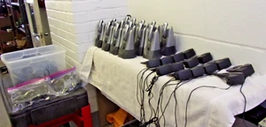 Lot of 14 Plantronics Telephone Cordless  Headsets w Lifter CS50 AWH54 - Picture 1 of 15