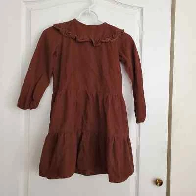 H&M brown corduroy dress sz 8 - Image 1 of 4