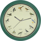 Belinlen Singing Bird Wall Clock 12 Inch Bird Singing Clock for Home or Office R