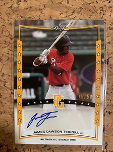 2014 Leaf Perfect Game National Showcase James Dawson Terrell  Gold Auto #15/50