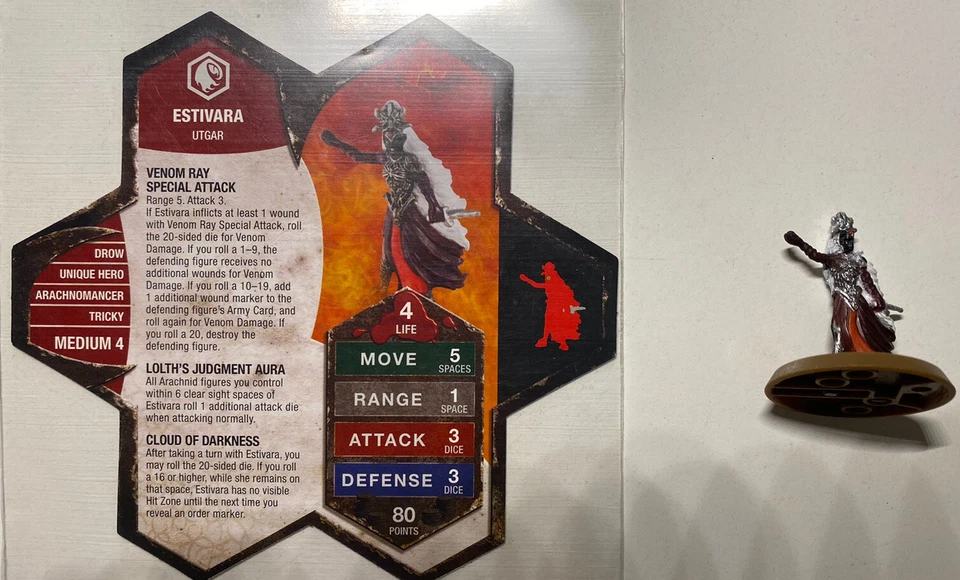 Heroscape Estivara Utgar Hero D&D Pathfinder Unique Hero - Bild 1 von 1