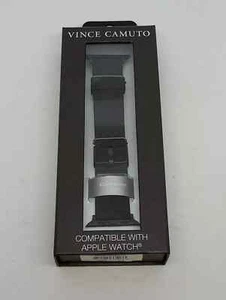 Vince Camuto Black Silicone Band for Apple Watch - 42/44/45mm / NEW IN BOX - Picture 1 of 7