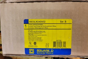 Square D 8903LXO40V02 4 Pole Lighting Contactor Ser. B NEMA Open Type - Picture 1 of 2