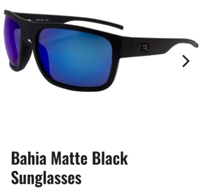 Lente Salt Life Bahia mate negro espejo azul precio de venta sugerido por el fabricante $189 vida salada viva Foto 1 de 4