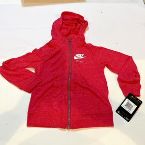 NIKE NEW Hot Pink girls full zip Jacket Lightweight Size 4T B590 SCHOOL - Picture 1 of 6