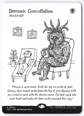 MTG Secret Lair Encyclopedia Demonic Consultation Non-Foil - Image 1 of 2