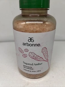 Arbonne Sugared Amber Bath Salts 16 oz Made In USA - Picture 1 of 5