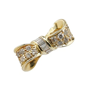 AUTHENTIC Ring ring K18YG yellow gold #12(JP Size) Women - Picture 1 of 7