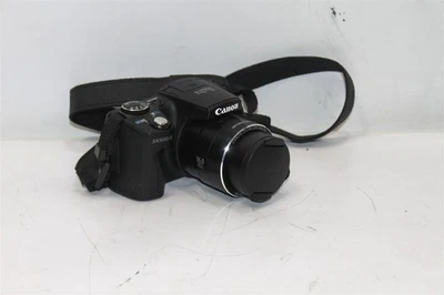 Black Cannon PowerShot SX500IS 16.0MP Digital Camera with Battery NO CHARGER - Image 1 of 4