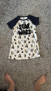 Star Wars Girl's Character Print Logo Jersey Nightgown, Gown - Picture 1 of 4