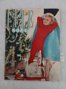 ELLE N°468 29/11/1954 NOEL CADEAUX MODE COUTURE TRICOT AUDREY HEPBURN - Picture 1 of 13