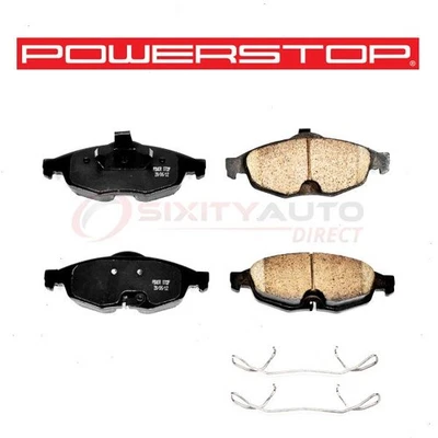 PowerStop Front Disc Brake Pad & Hardware Kit for 2001-2006 Chrysler Sebring rg - Image 1 of 4