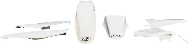 UFO Complete Plastics Kit White #SUKIT405041 fits Suzuki RM85/RM85L Foto 1 de 1