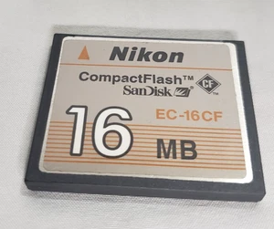 Nikon 16 MB CompactFlash Type-I Memory Card by SanDisk 1999 - Picture 1 of 3