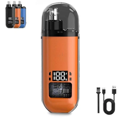 [Cortadora de pelo nariz] para hombres, afeitadora de pelo facial de cejas sin dolor, recargable P Foto 1 de 4