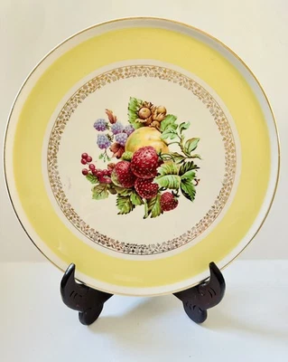 VTG Royal Tudor Ware Barker Bros England Cake/Pie Plate/Dish Fruit Nuts Berries  - Image 1 of 4