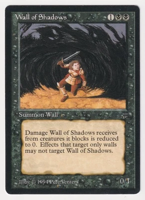 Signed Wall of Shadows Proof HP Legends Artist Pete Venters 1994 MTG Magic AP! - Image 1 of 2
