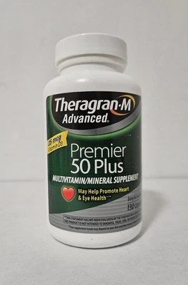 Theragran M Advanced Premier 50 Plus Multivitamin 130 Caplets 06/2026 - Image 1 of 3