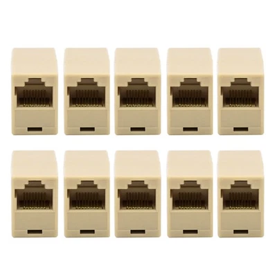 RJ45 Female-Female Network Ethernet LAN Connector Adapter Coupler Extender D - Image 1 of 4