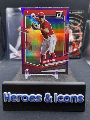 2023 Panini Donruss - Zach Neto #103 Holo Purple (RC) Los Angeles Angels 🚨 - Image 1 of 2
