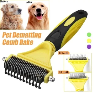3 in 1 Pettine Demotting Dematting Rastrello Spazzola Toelettatura Tappetino Capelli Groviglio Gatto Cane - Foto 1 di 16