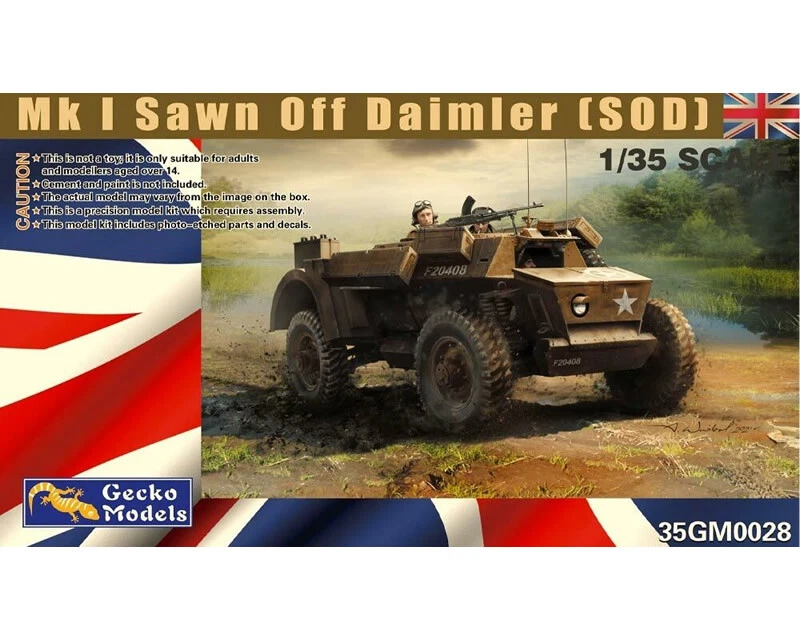 Gecko Mk.I Sawn Off Daimler (SOD) 1:35 modellismo - Immagine 1 di 1