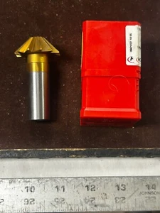 MACHINIST RndCb LATHE MILL Chamfer Dove Tail  End Mill KEO  1 - 1/2  X 45 Deg - Picture 1 of 8