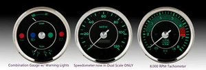 Genuine VDO Gauge 3 pc Set 356 Speedster Spyder Porsche 2 Yr warranty - Picture 1 of 10