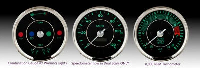 Genuine VDO Gauge 3 pc Set 356 Speedster Spyder Porsche 2 Yr warranty - Image 1 of 4