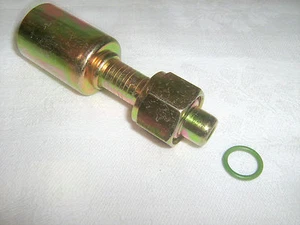 AC A/C FITTINGS, ALL STEEL,BEADLOCK,FEMALE O RING, STRAIGHT #8 NUT/HOSE 35S1302 - Picture 1 of 2