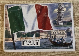 1956 Flags of the World Italy Card - Bild 1 von 6