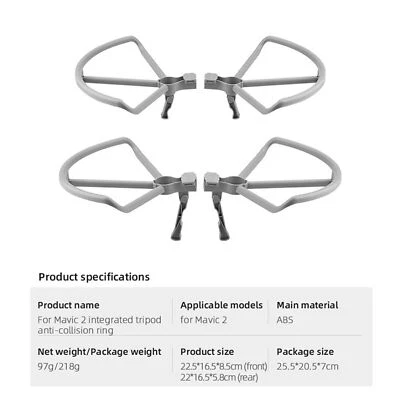 For DJI Mavic 2 Pro/Zoom Accessories Propeller Guard Extension Landing Gear - Image 1 of 4