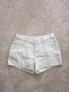 VTG Y2K No Boundaries Zip Fly High Waist High Rise Denim 2001 Mom Shorts Sz 11 - Picture 1 of 20