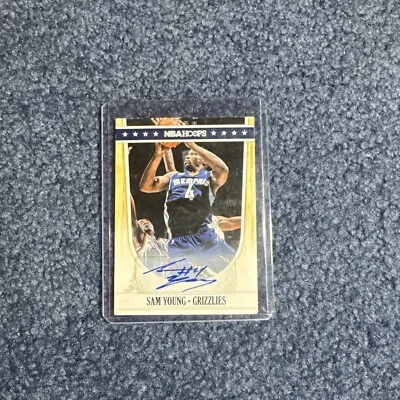 2012 NBA Hoops #112 Sam Young Memphis Grizzlies Auto  - Image 1 of 2
