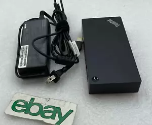 Lenovo ThinkPad USB-C Dock Gen 2 LDC-G2 40AS 03X7609 Dock w/ 90w Adapt FREE S/H - Picture 1 of 5