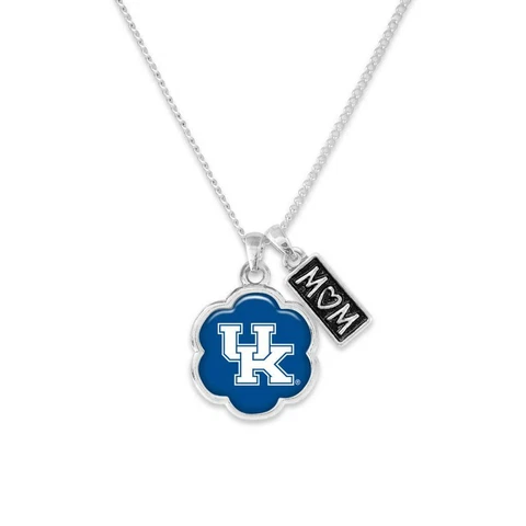 Kentucky Wildcats Mom Hazel Blue Silver Chain Flower Necklace Jewelry Gift UK Cover