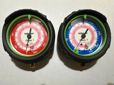 NEW hilmor Replacement Analog HVAC Gauge Set (H and L) Glow in the Dark - Image 1 of 4