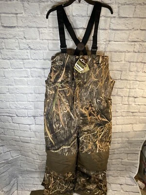 DRAKE WATERFOWL LST Shadow grass Habitat Camo Insulated Bibs 2.0 Sz 3XL - Image 1 of 4