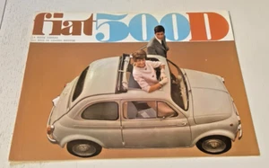 Verkaufsprospekt Fiat 500 D - undatiert - schöner Zustand. - Bild 1 von 2