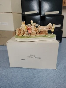 Vintage SEBASTIAN Miniatures Colonial Carriage #6215 - Signed - Picture 1 of 7