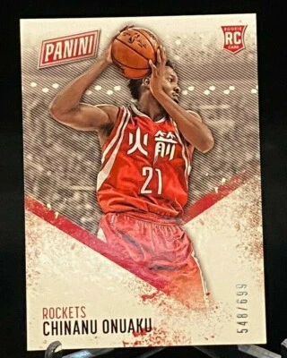 2016-17 Panini Day NBA #71 Rookie Chinanu Onuaku Houston Rockets 548/699 - Image 1 of 2