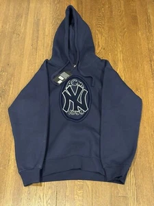 AC MILAN X NY YANKEES SUDADERA CON CAPUCHA CON LOGOTIPO FRONTAL TALLA XL ¡RARA AGOTADA! Limited - Imagen 1 de 7