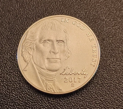 2017 S Enhanced Jefferson Nickel - BU - 225th Anniversary - Free S&H Cover