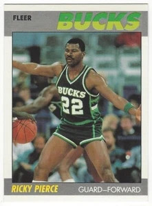 1987-88 FLEER BASKETBALL #87 RICKY PIERCE 2ND YEAR - NEAR MINT+ - Picture 1 of 1