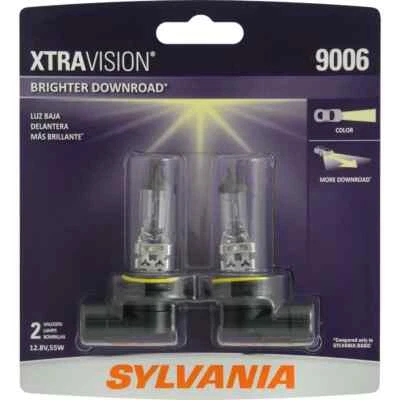 Sylvania Xtra Vision 9006 HB4 55W Two Bulbs Head Light Replace Upgrade Lamp Fit - Image 1 of 2