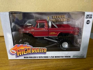NEW 1/43 GREENLIGHT HIGH ROLLER 1979 FORD F250 MONSTER TRUCK “HIGH ROLLER” - Picture 1 of 5