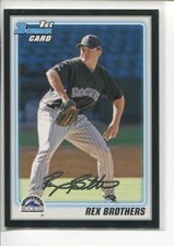 2010 Bowman Prospects Black Rex Brothers BP92 Colorado Rockies
